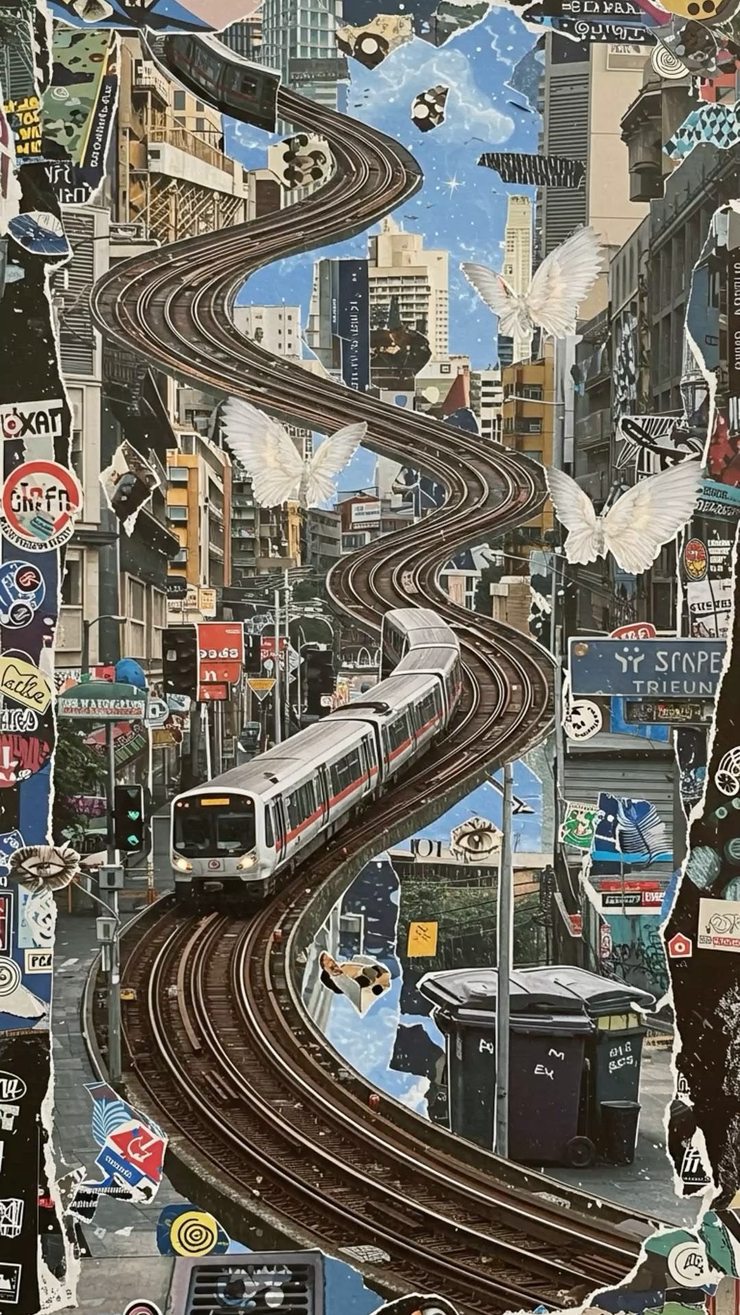 transit collage